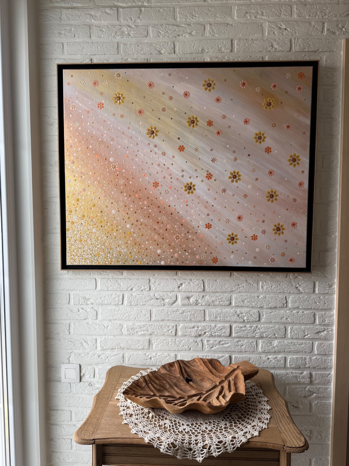 The Garden of a Thousand Wishes in een interieur, origineel schilderij van Flora&Florana