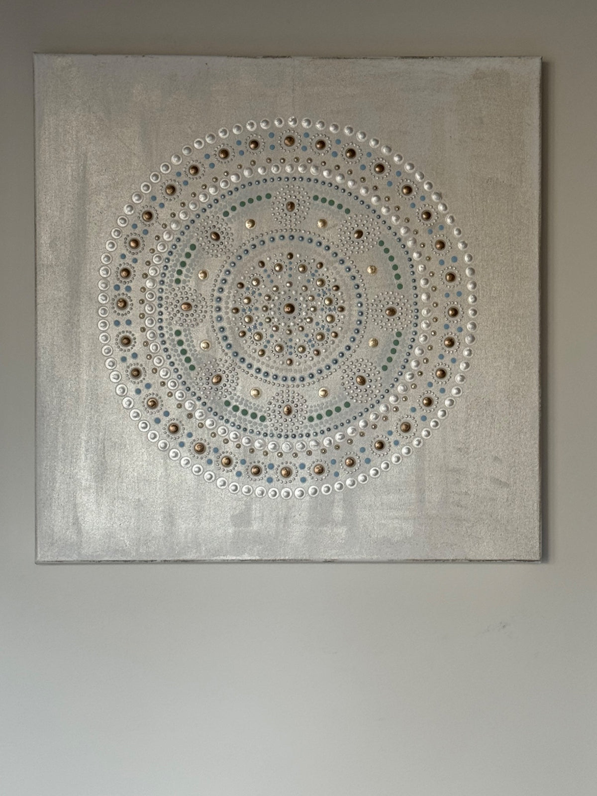 The Pearl of Asteria, origineel acryl- en dotpainting schilderij van Flora&Florana