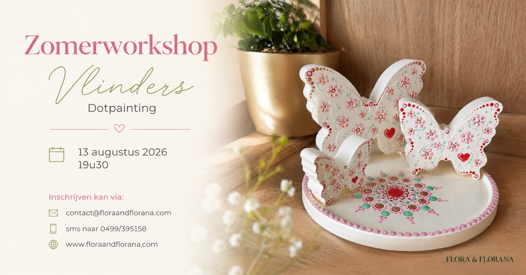 Zomerworkshop Vlinders - Dotpainting